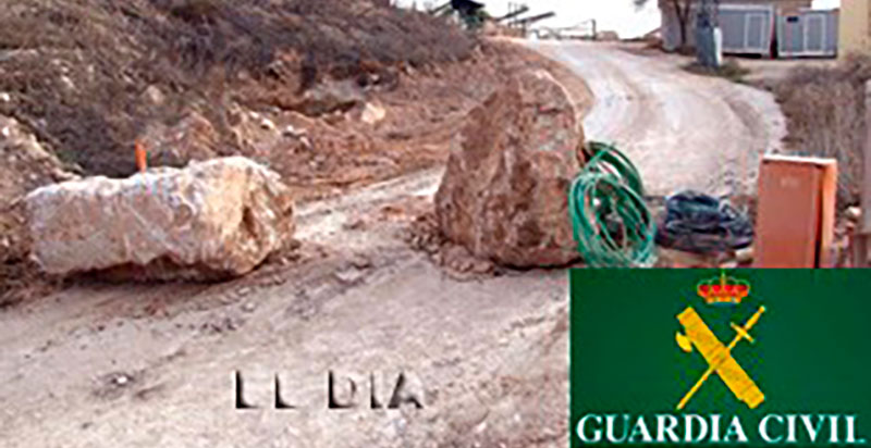 La Guardia Civil aborta el robo de 5.000 kilos de cable en una cantera
